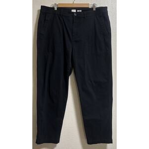 Black Utility Pants Stretch Pockets Trouser Gorpcore Casual Womens Plus Size 18